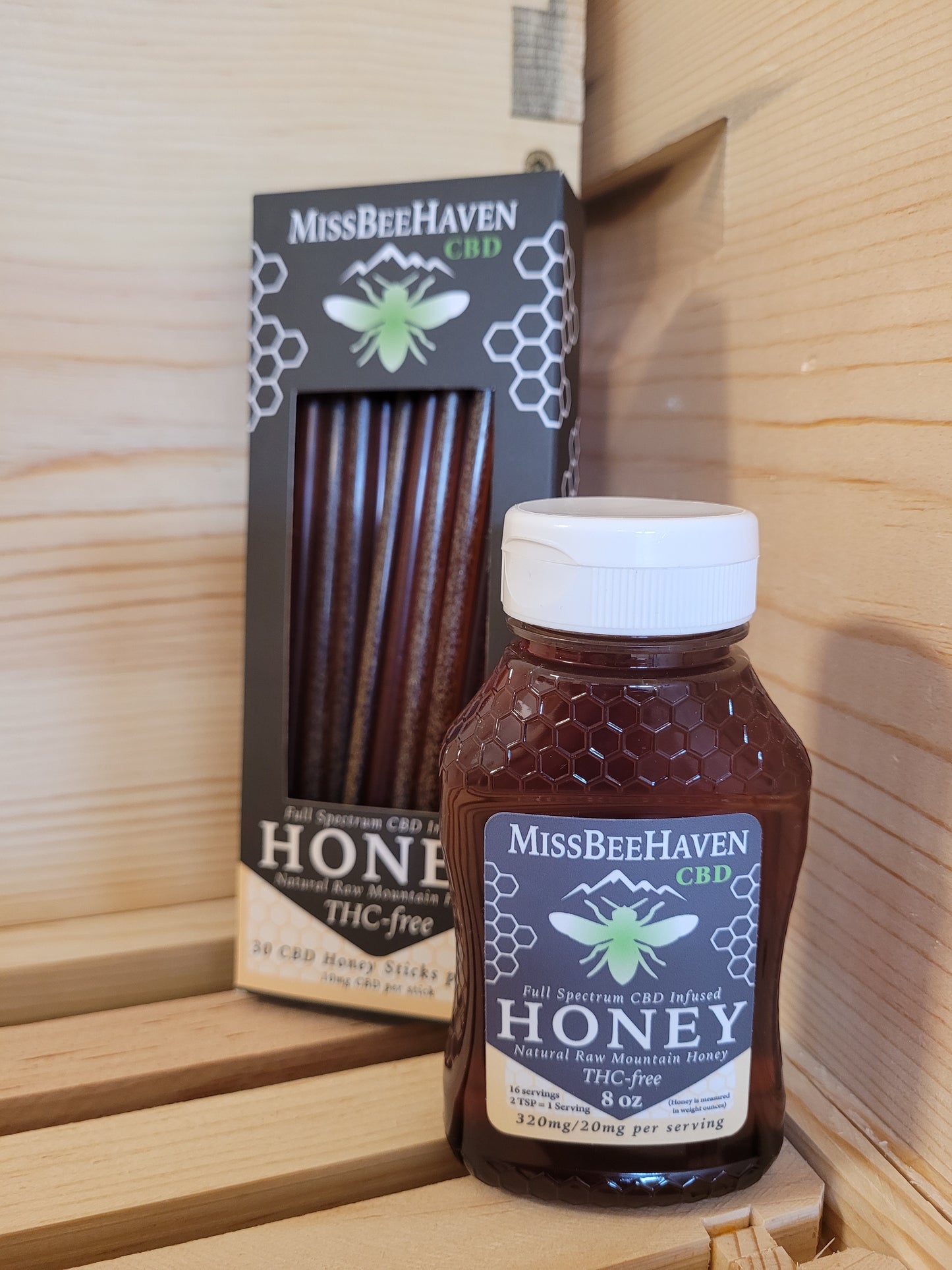 8oz CBD Infused Honey