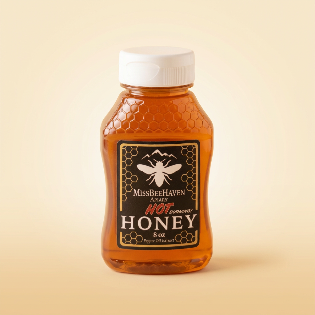 8oz HOT Honey – Miss Bee Haven Apiary