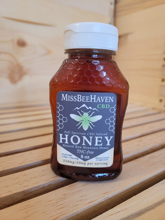 8oz CBD Infused Honey