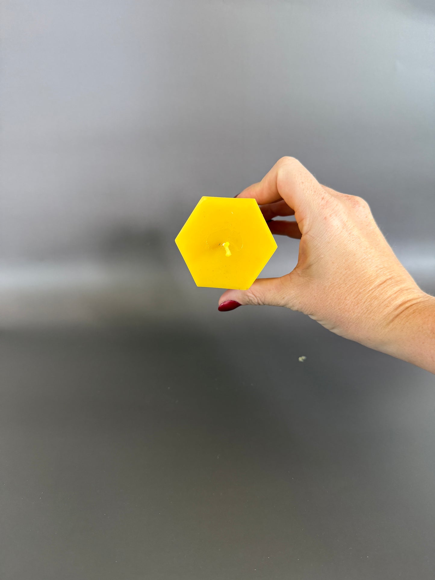 100% Pure Beeswax Hex Candle
