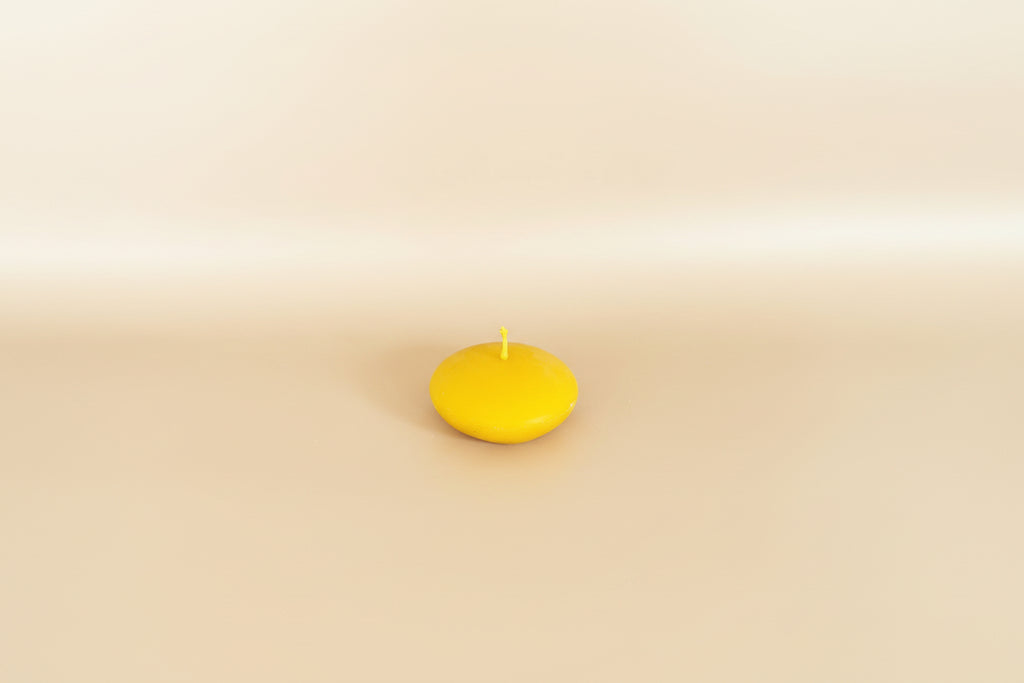 100% Pure Beeswax Disk Candle