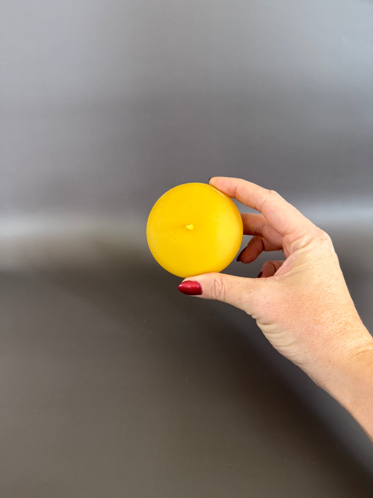 100% Pure Beeswax Disk Candle