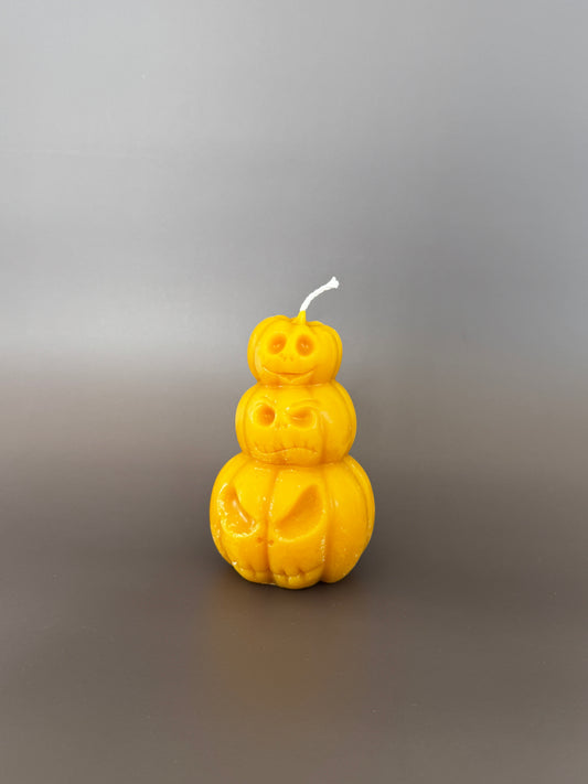 100% Pure Beeswax Pumpkin Stack Candle