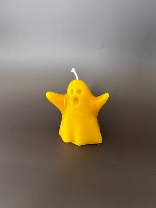 100% Pure Beeswax Ghost Shaped Candle