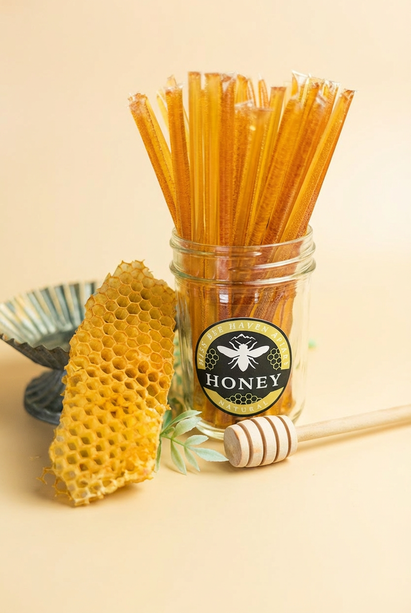 Raw Local Honey Sticks (100)