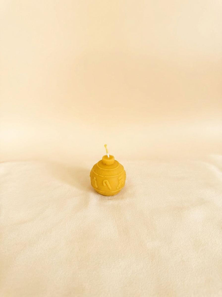 100% Pure Beeswax Christmas Ornament