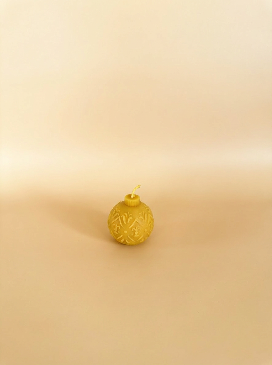 100% Pure Beeswax Christmas Ornament